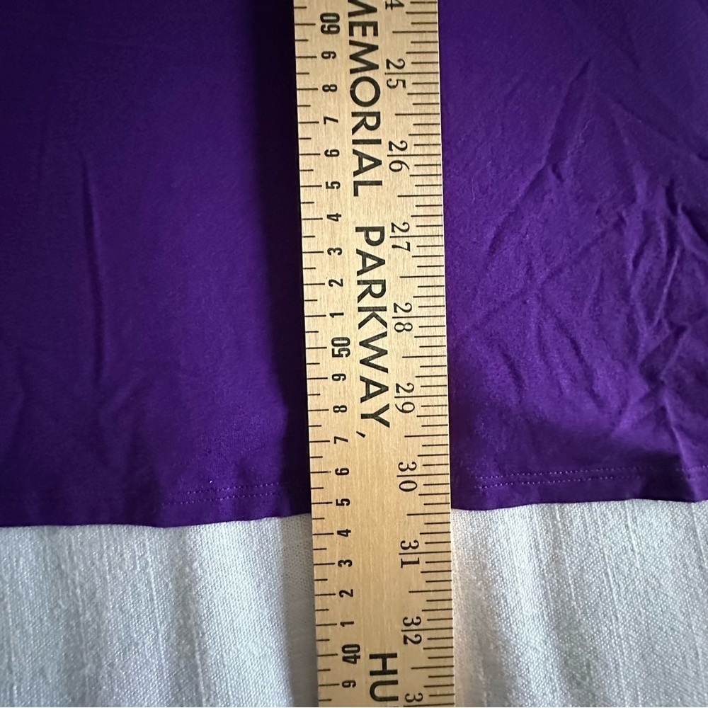 Eileen Fisher Shirt Womens XS Purple Long Sleeve Tunic Stretch Knit Lagenlook - Picture 5 of 9